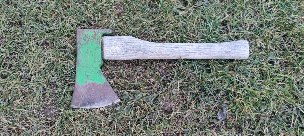 Wooden Handled Hatchet